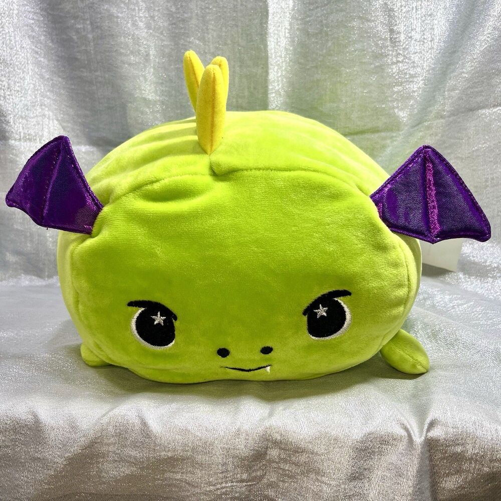 MOOSH-MOOSH Drac Green Dragon Plush Soft Squishy Mellow Cloud Pillow 11"